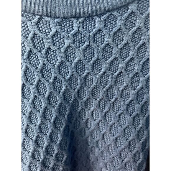 Talbots Royal Blue Textured Mock Neck Sweater sz 2X EUC - Picture 3 of 7